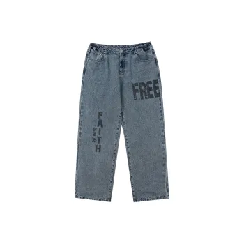 LUJIAMEN Jeans Unisex Blue