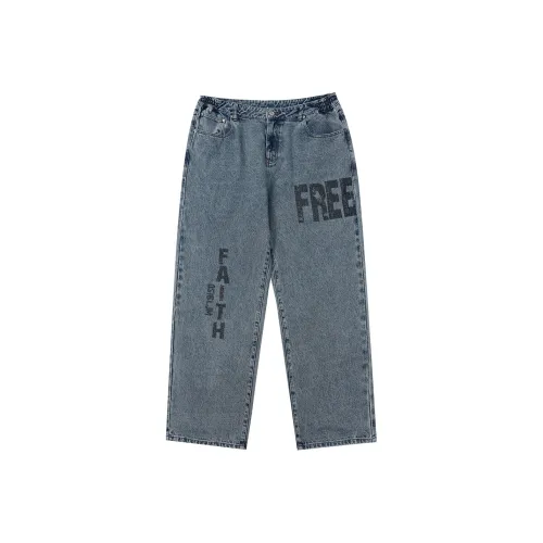LUJIAMEN Jeans Unisex Blue