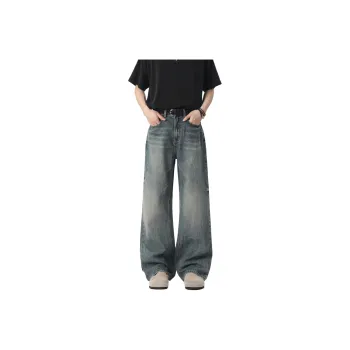 Poshbrain Jeans Unisex Vintage Blue