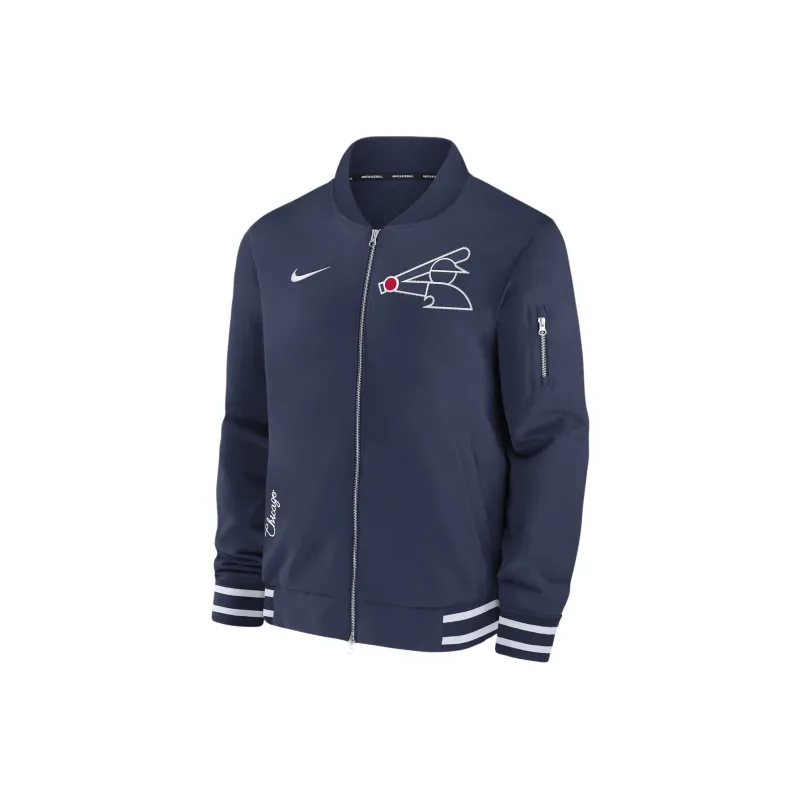 Nike Chicago White Sox Authentic Collection Jackets Coats Men's Marine Blue-0