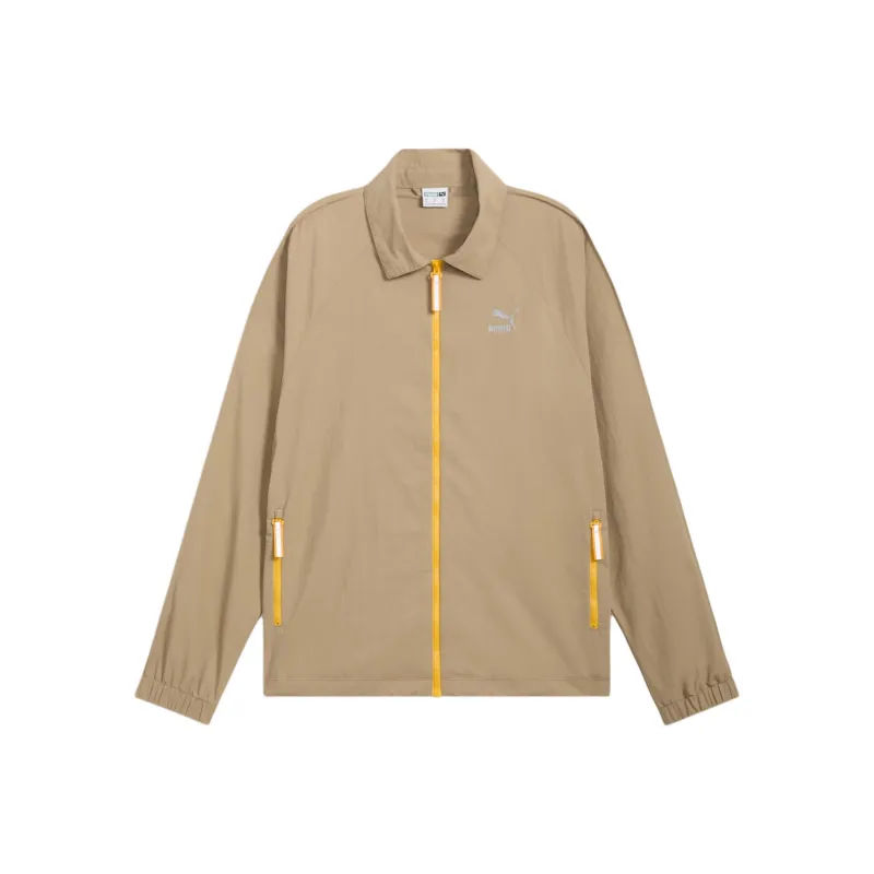 PUMA NYCT7 Track Long Run WindCELL Jackets Coats Men Oak Branch-0