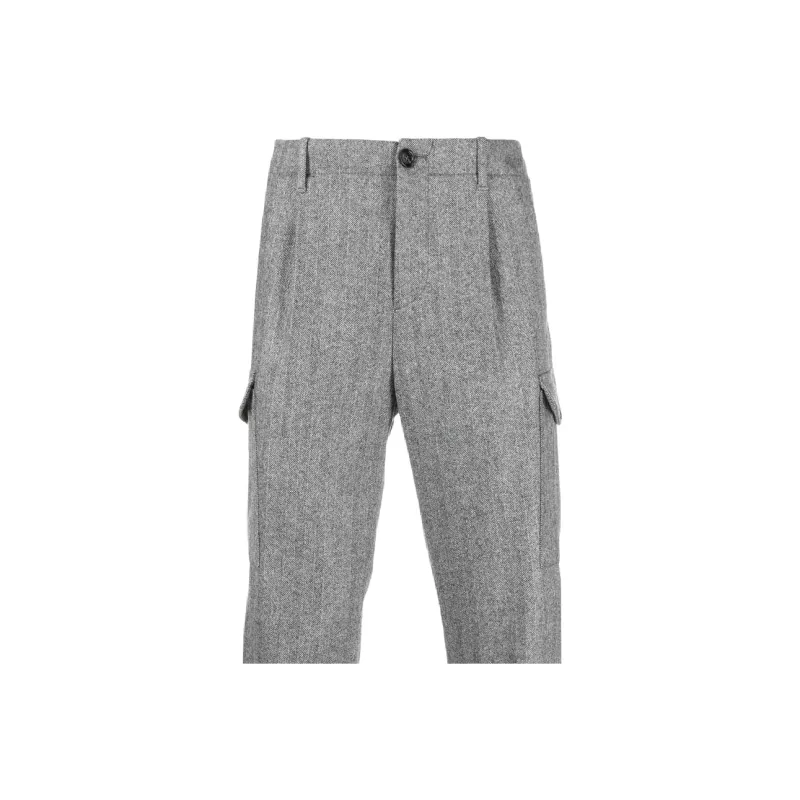 Brunello Cucinelli Pleat Detailed Zipped-Ankle Trousers-4