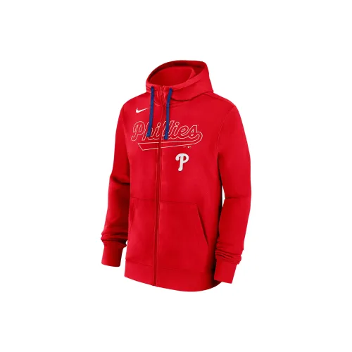 Nike Philadelphia Phillies Knockout Script Men's Nike Mlb Full Zip Hoodie