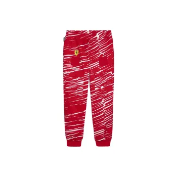 PUMA SCUDERIA FERRARI X JOSHUA VIDES Knitted Sweatpants Men Red