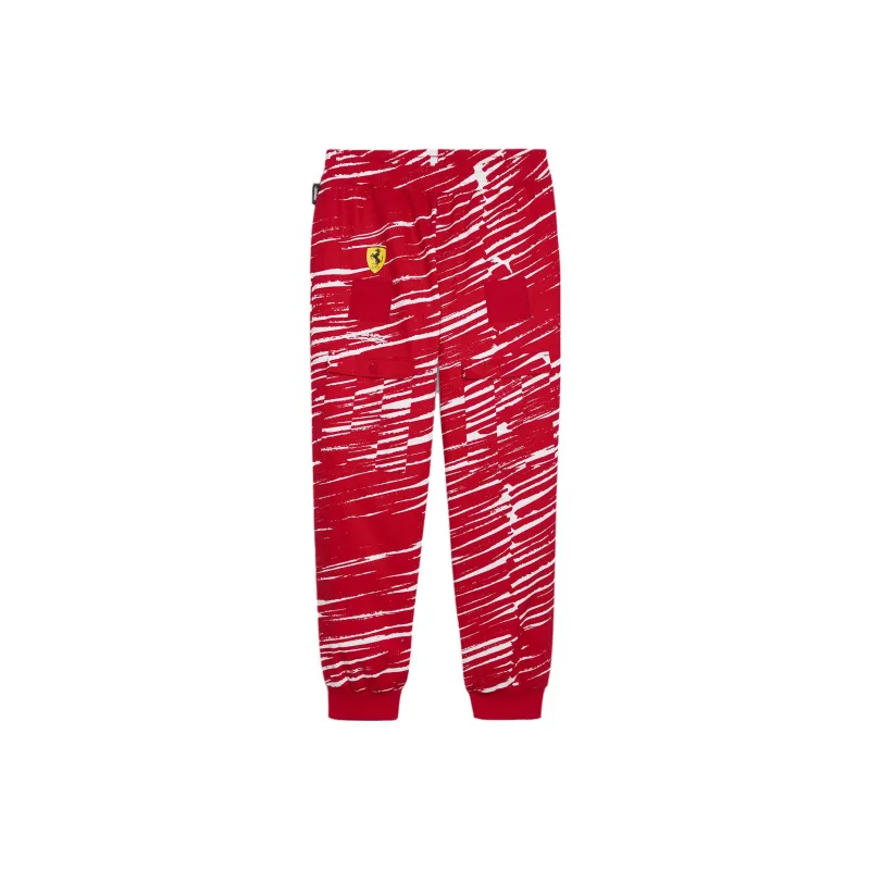 PUMA SCUDERIA FERRARI X JOSHUA VIDES Knitted Sweatpants Men Red-0