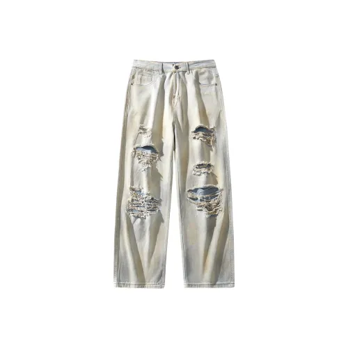 AI3 Jeans Unisex Yellow Mud