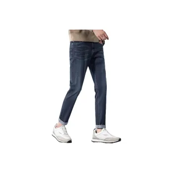 Red bean Jeans Men B5 Navy Blue