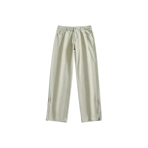 CELUCASN Jeans Unisex Yellow Mud