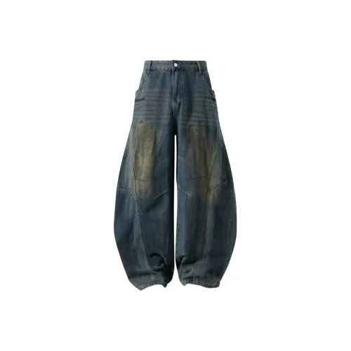 EYEUNDERSTAND Jeans Men's Distressed Dirty Color