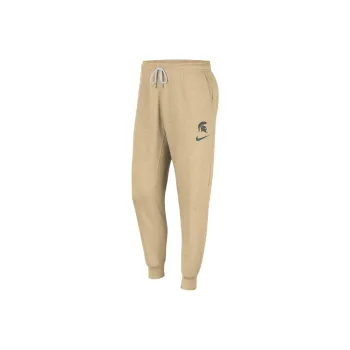 Nike Michigan State Sport Essentials+ Revival Knitted Sports Pants Men's Earth Yellow