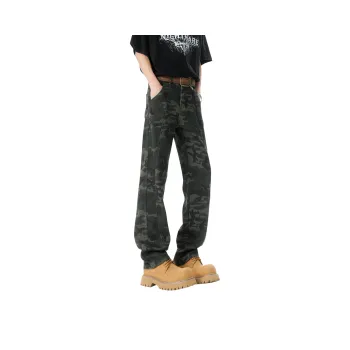 MARK WAFFLE Jeans Unisex Camouflage