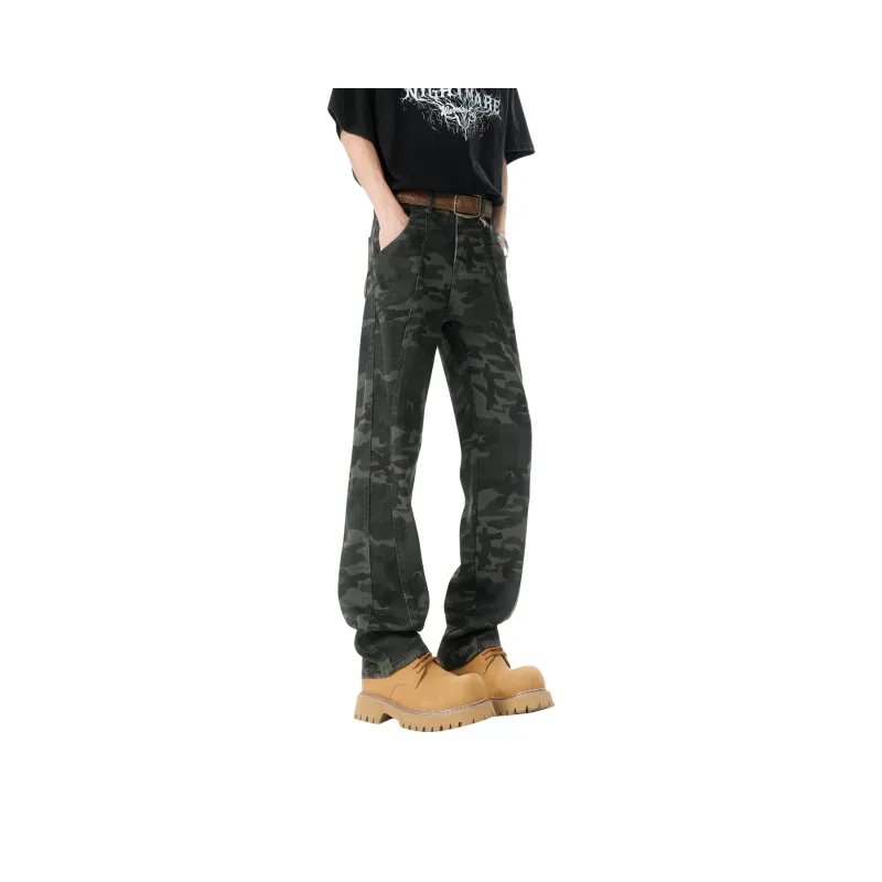 MARK WAFFLE Jeans Unisex Camouflage-0