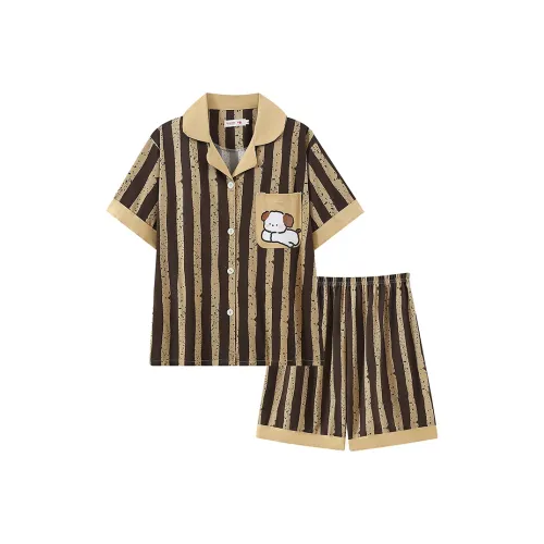 Maultiay Pajama Set Women's Brown