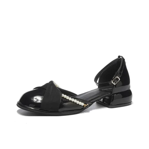 Medd Mary Jane Shoes Chunky Heel High Heels Women's