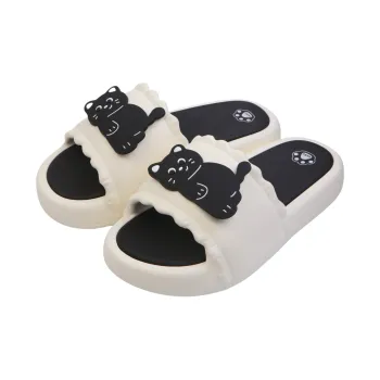 Thin Strips Slippers Women's, Cream White