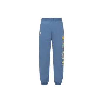 EVISU Knitted Sweatpants Men Dark Blue
