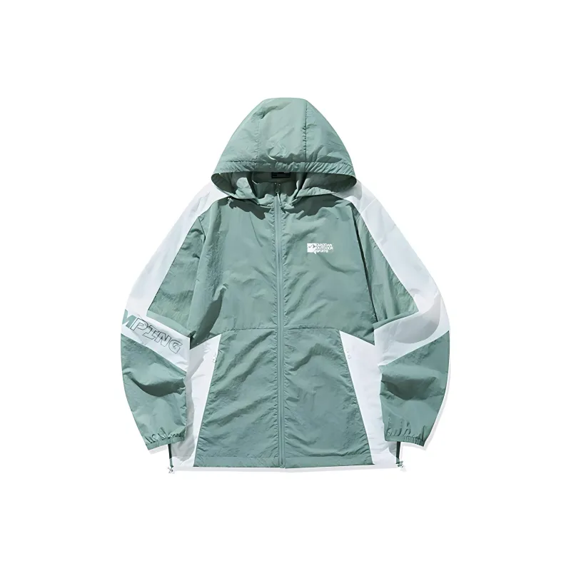 QIAODAN Trench Coat Men's Mist Gray/Jordan White-0