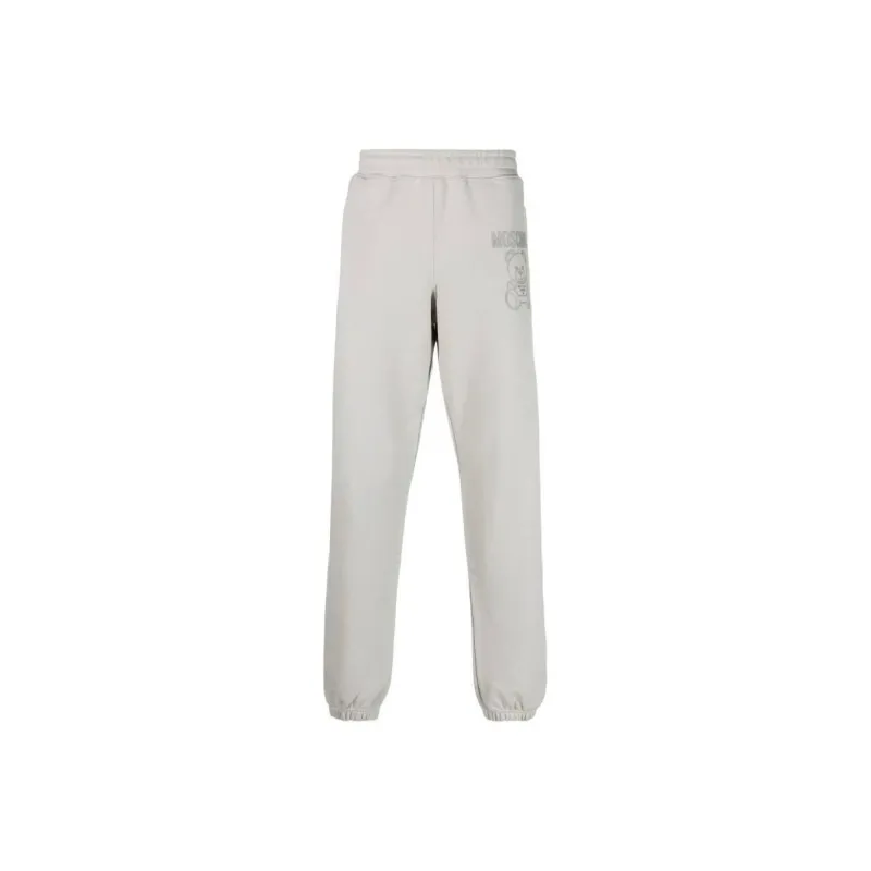 MOSCHINO Knitted Sweatpants Men Gray-0