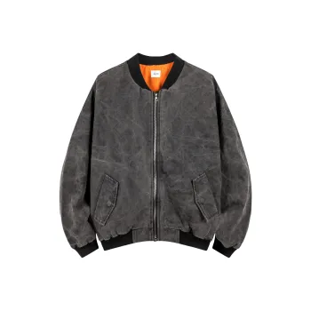 Askyurself MA-1 Jacket Unisex Washed Black