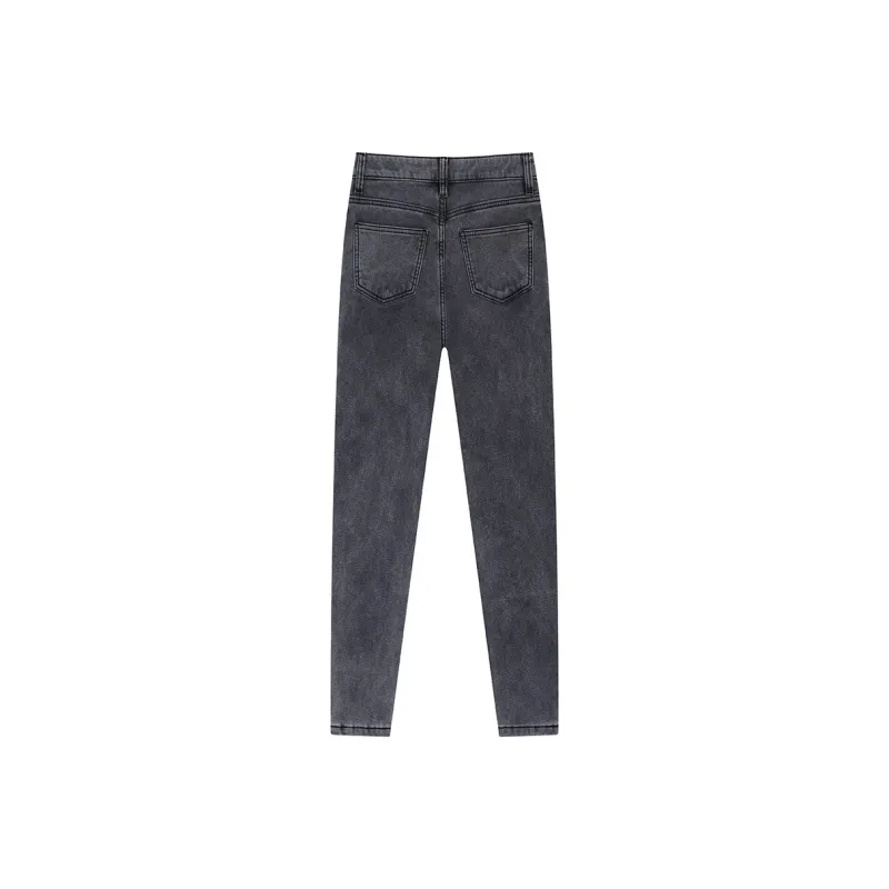 Garbege Jeans Women's Black Gray Color-1