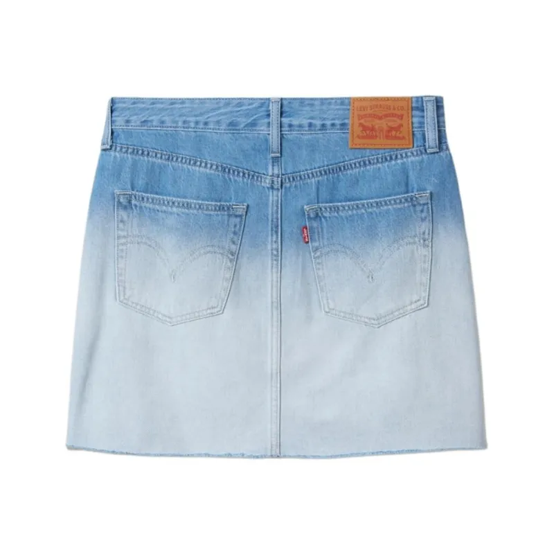 Levi's Denim Short Skirts Women's Light Blue-1