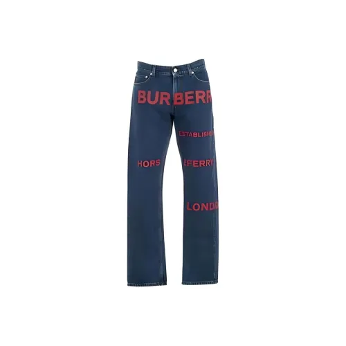 Burberry Casual Pants Men's Blue