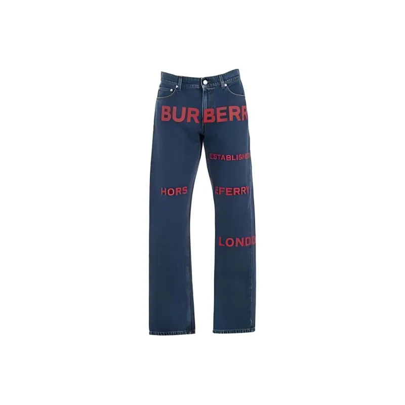 Burberry Casual Pants Men's Blue-0