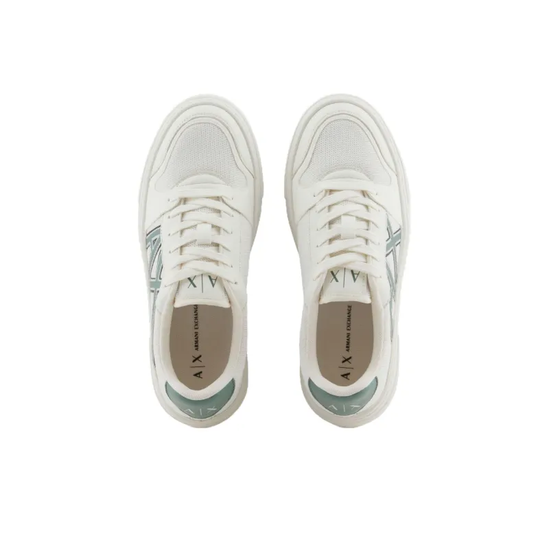 ARMANI EXCHANGEAE Low Top Skateboard Shoes Women's White-3