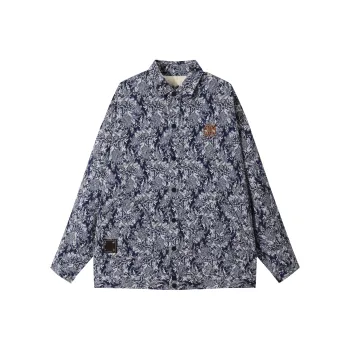PANMAX Jackets & Coats Men's Blue And White Porcelain Color