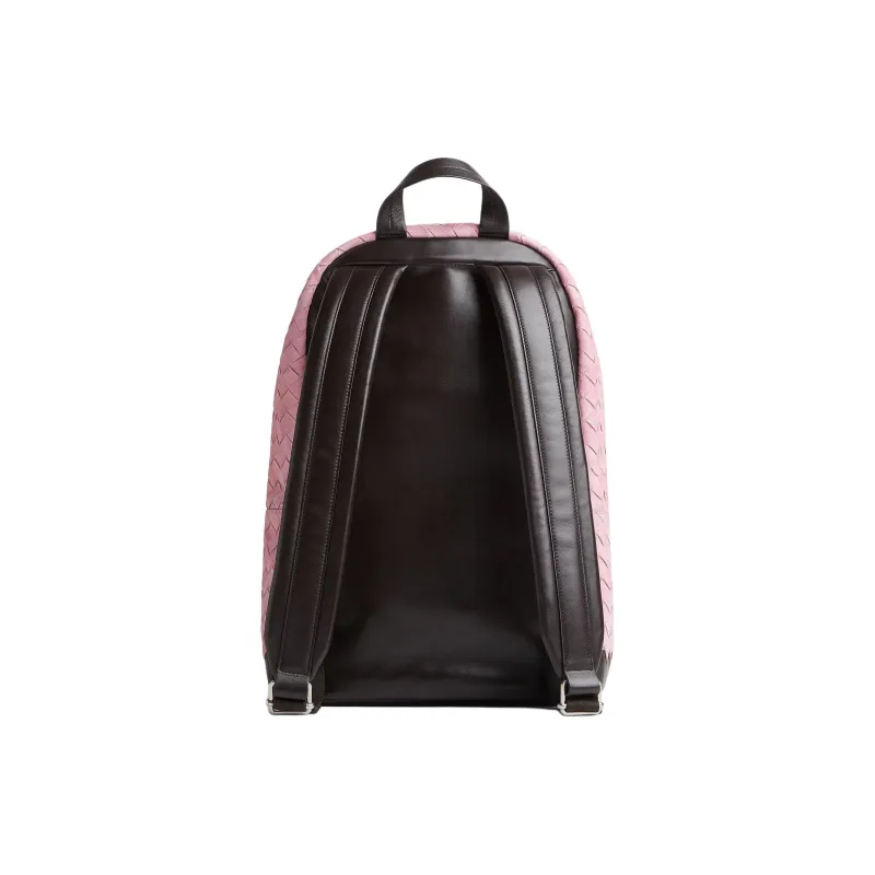 Bottega Veneta Intrecciato Calfskin Backpack Women's Rose-2