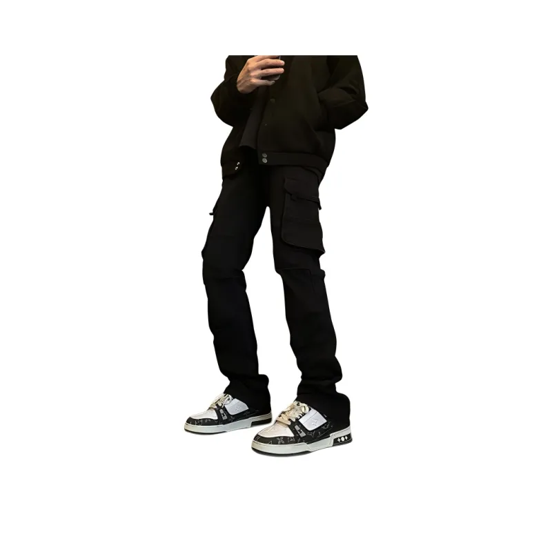 VIPGOOSE Jeans Unisex Black-0