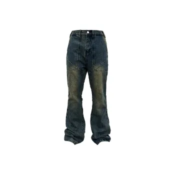 Rusure Jeans Unisex Dirty Washed Blue
