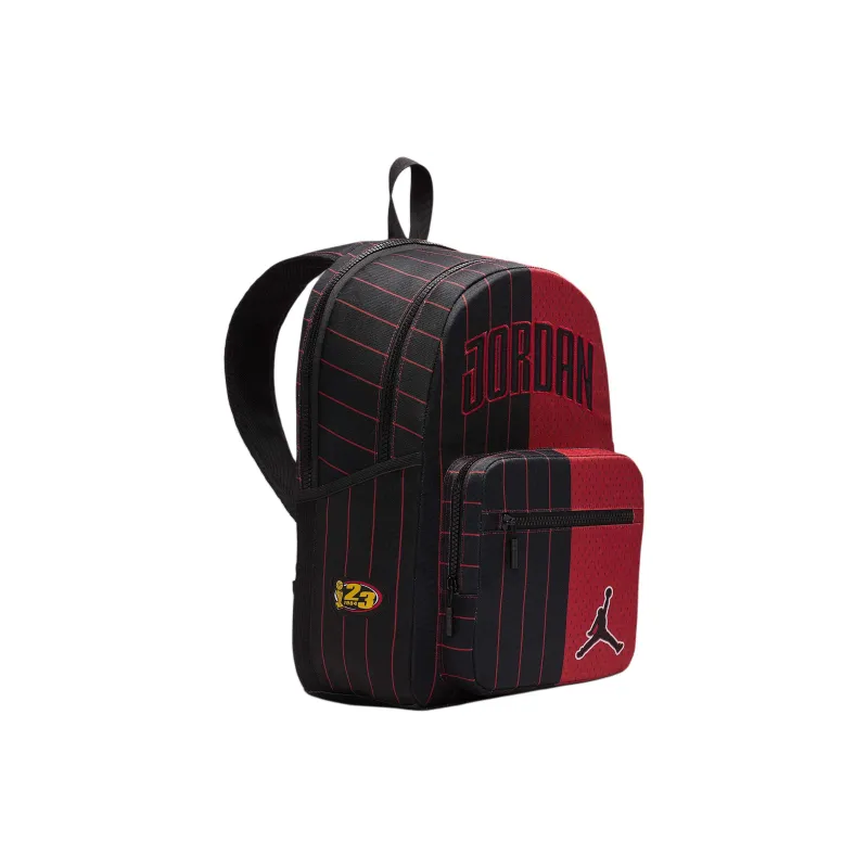 Jordan Polyester Backpack Unisex Black & Red-1