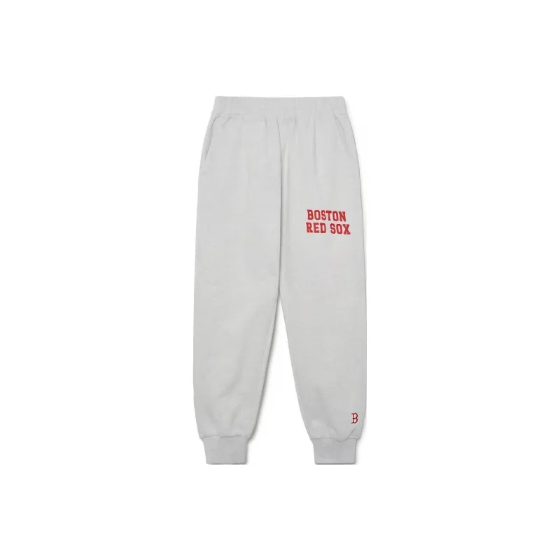MLB Boston Red Sox Knitted Sweatpants Unisex Gray-0