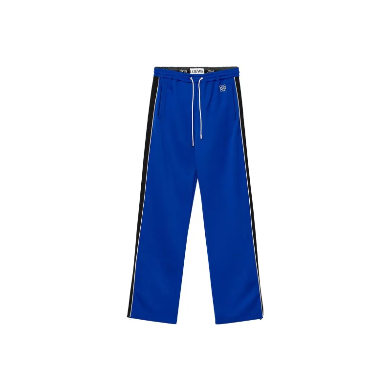 LOEWE FW23 Knitted Sports Pants Men's Klein Blue-0