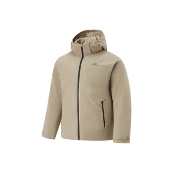 LiNing Fondue Down Series Down Jacket Men's Mink Taupe