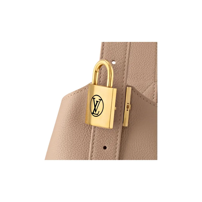 LOUIS VUITTON Low Key Hobo Cow Leather Shoulder Bag Small Size Women's Walnut-5