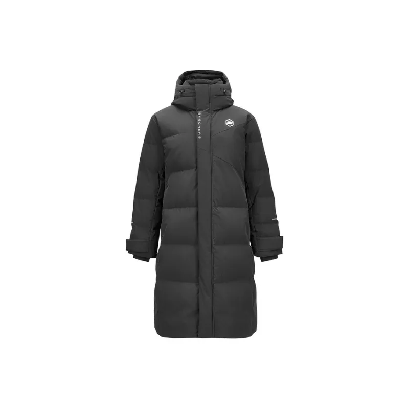 Skechers Comfort Sports Series Down Jacket Men's Carbon Black-0