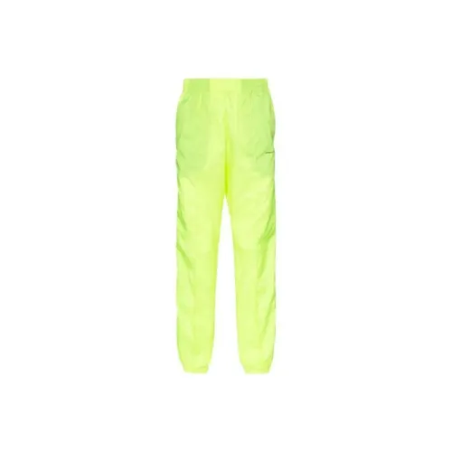 OFF WHITE Knitted Sweatpants Men Neon Yellow