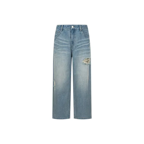 CHINISM Blackwater Series Jeans Unisex Washed Blue
