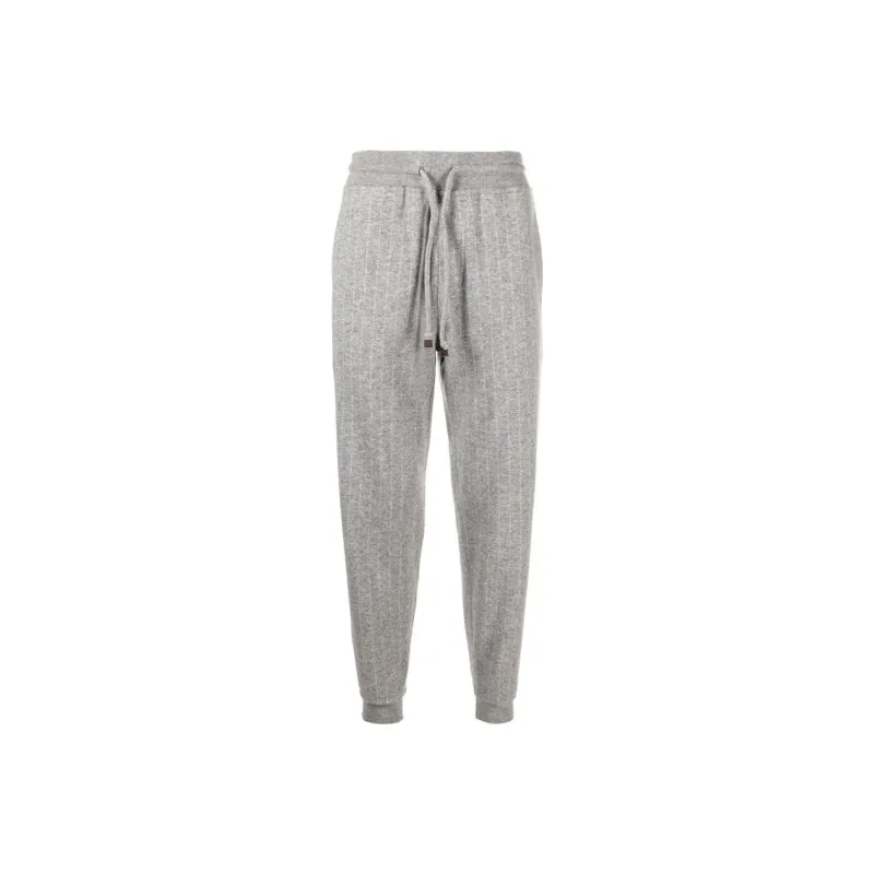 Brunello Cucinelli Striped Drawstring Track Pants-0