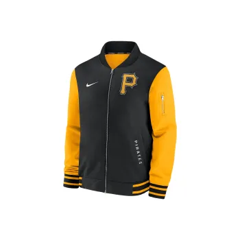 Nike Pittsburgh Pirates Authentic Collection Dugout Men's Nike Mlb Full Zip Bomber Jacket