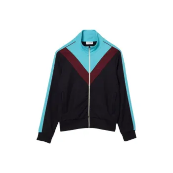 LACOSTE Jackets Coats Men's Navy Blue/Blue/Bordeaux Color