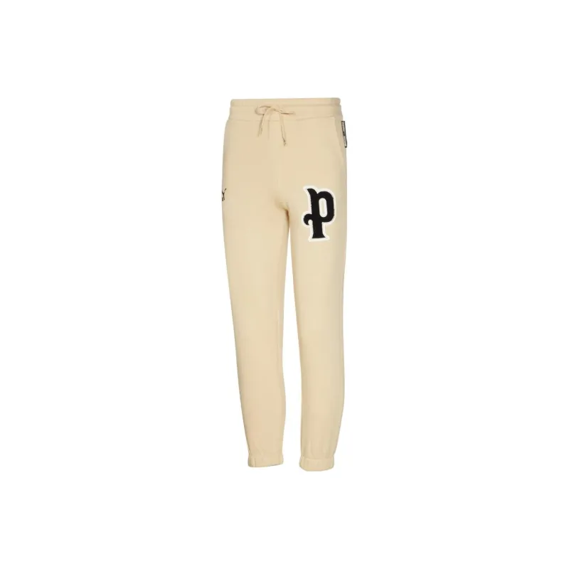 PUMA Knitted Sports Pants Men's Eggstone Pattern-0
