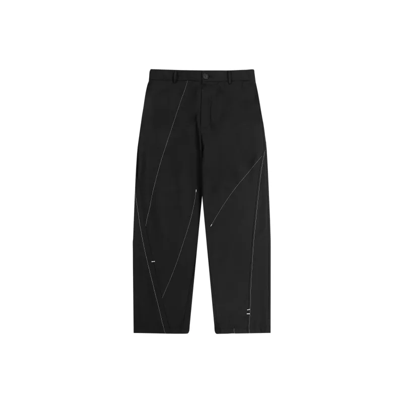 HARSH AND CRUEL Casual Pants Unisex Black-0