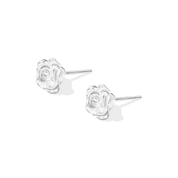 Daisy Dream 999 Fine Silver Needle Stud Earrings Women's