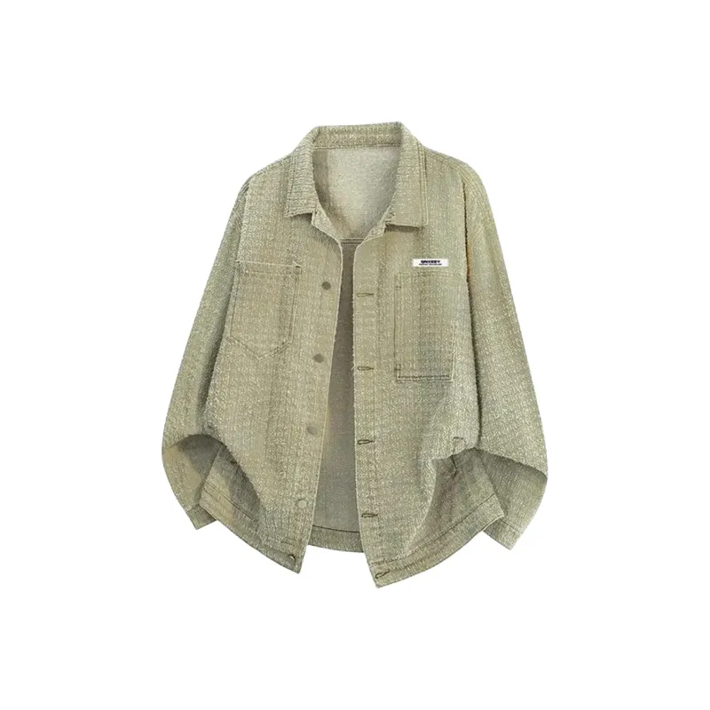 Qnxeey Jackets Coats Unisex Brown-4