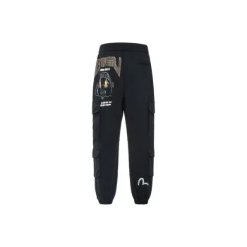 EVISU Knitted Sweatpants Men Black