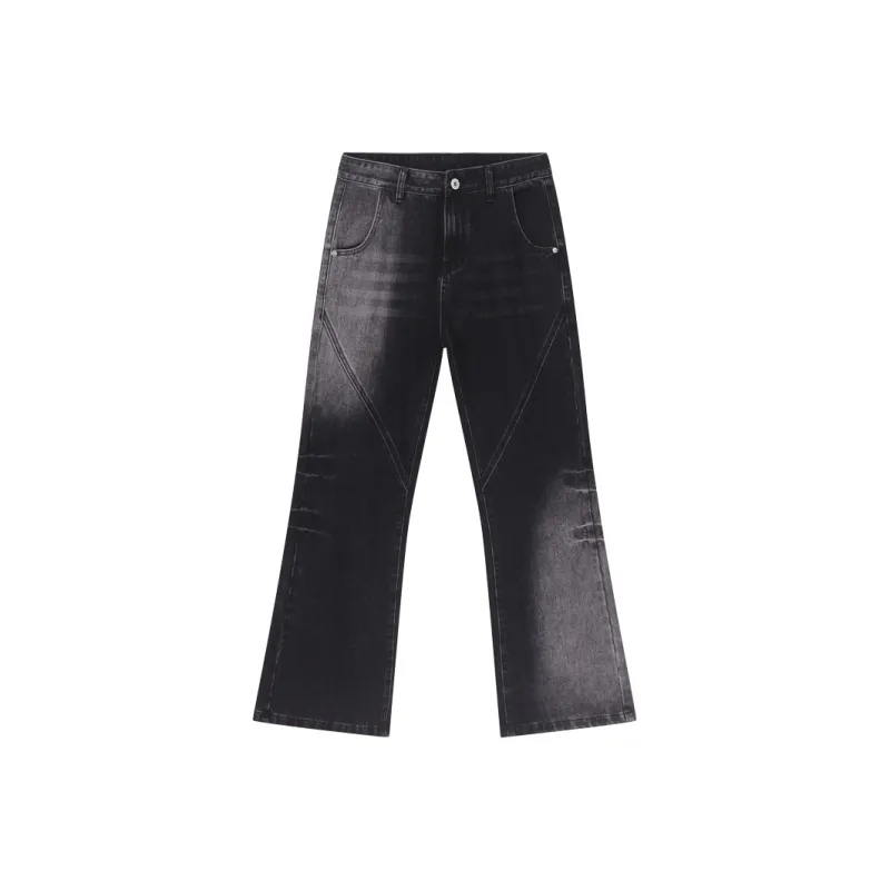 Voguo Relay Bootcut Jeans Unisex Gradient Black-4