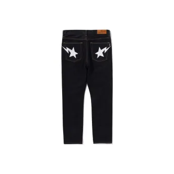 A BATHING APE Denim Collection Jeans Unisex